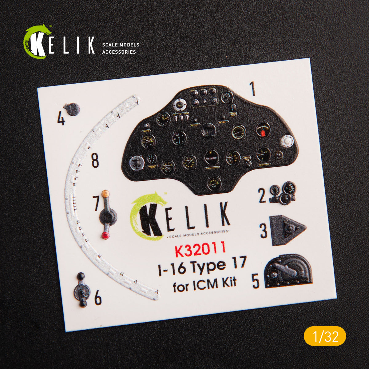 Kelik K3D32011 1:32 Polikarpov I-16 type 17