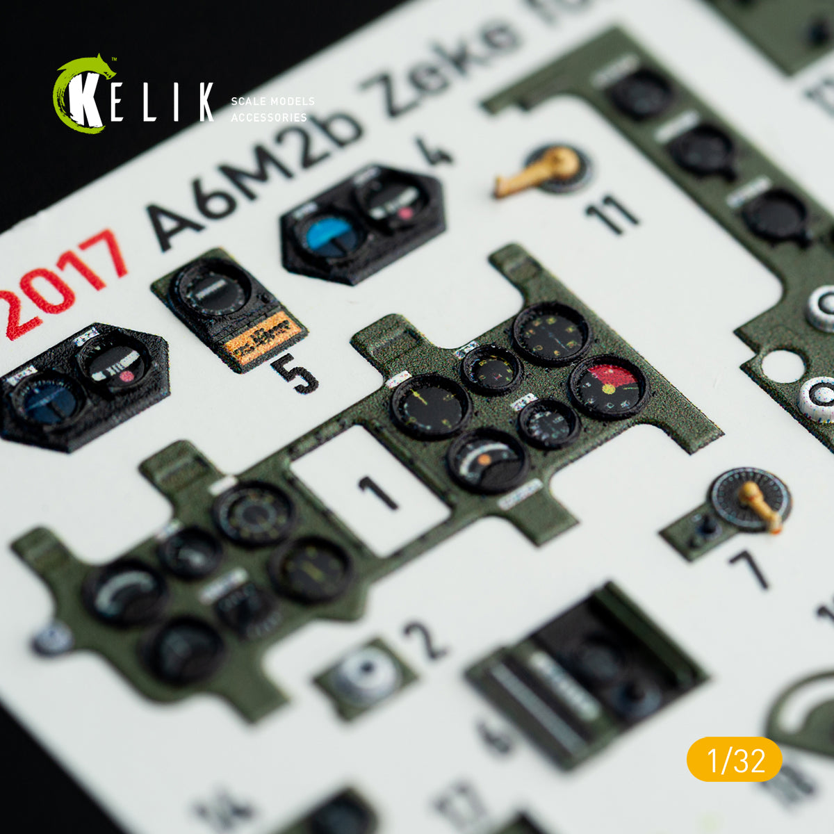 Kelik K3D32017 1:32 Mitsubishi A6M2B Zeke