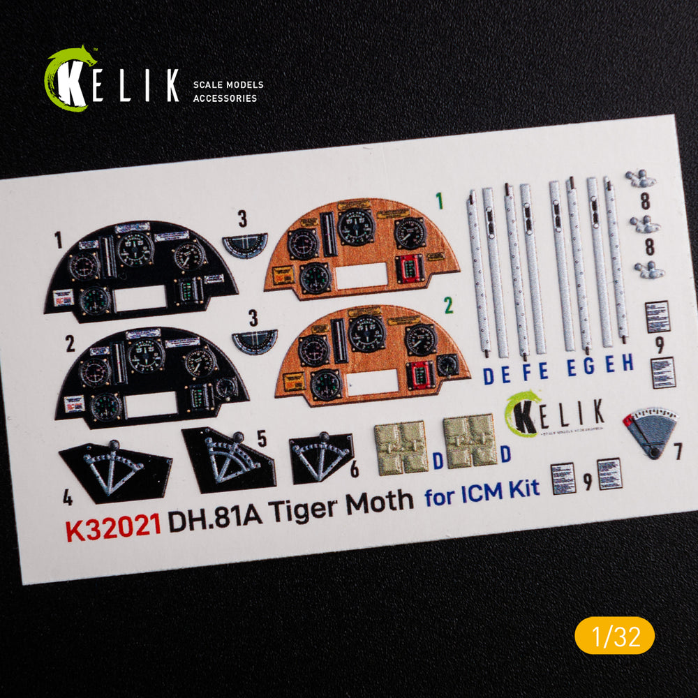 Kelik K3D32021 1:32 de Havilland DH.82A Tiger Moth