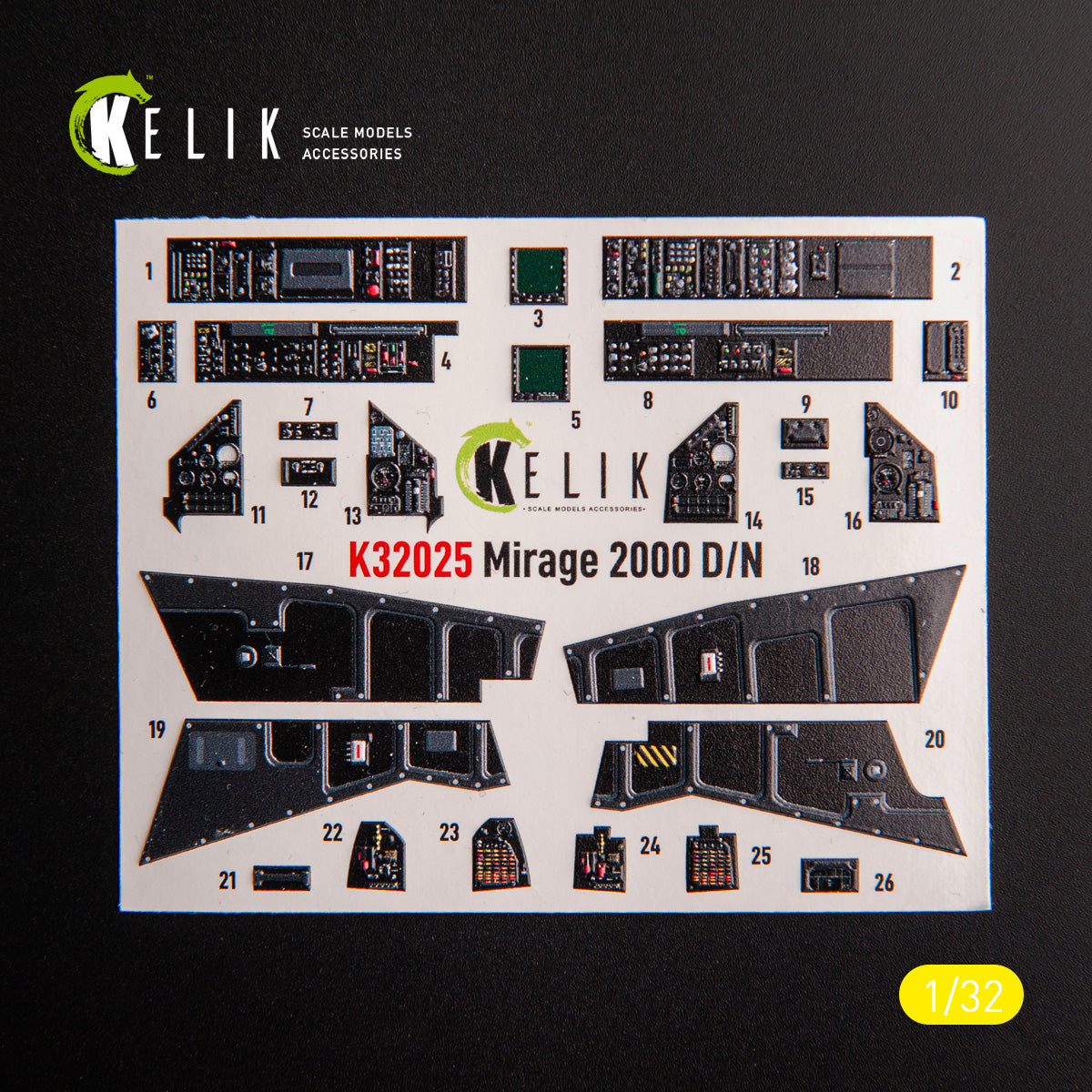 Kelik K3D32025 1:32 Dassault_Mirage 2000D/N