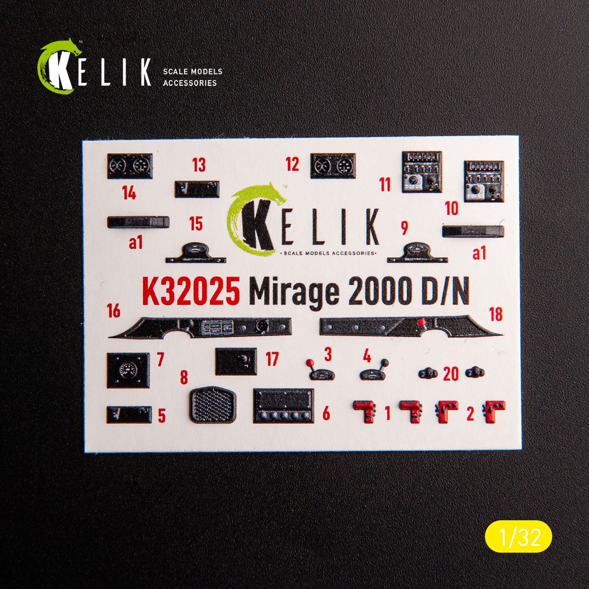Kelik K3D32025 1:32 Dassault_Mirage 2000D/N