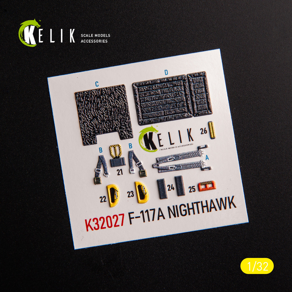 Kelik K3D32027 1:32 Lockheed F-117A