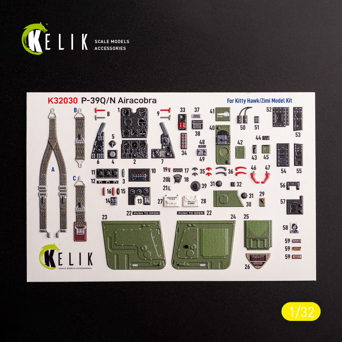 Kelik K3D32030 1:32 Bell P-39Q/N Airacobra
