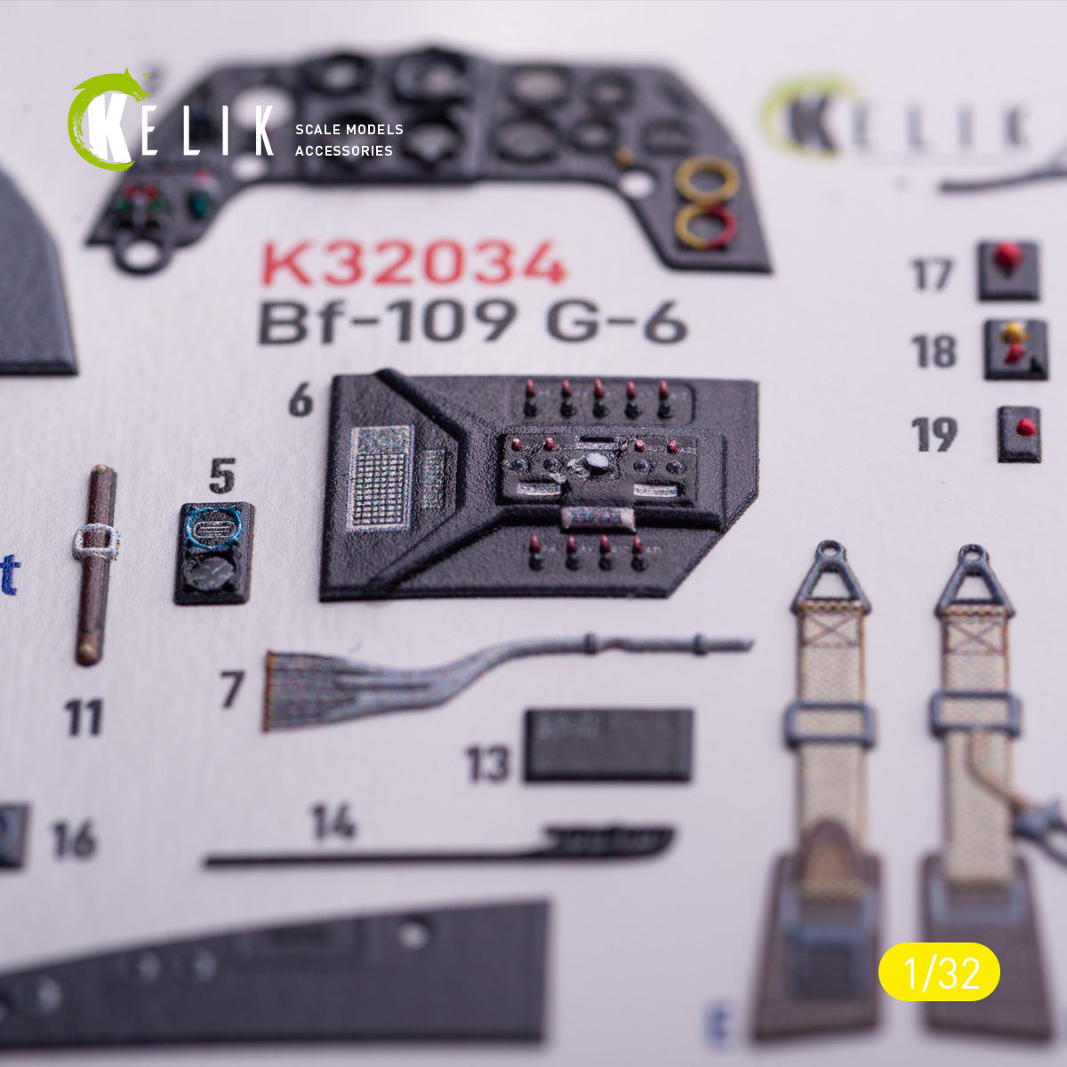 Kelik K3D32034 1:32 Messerschmitt Bf-109G-6