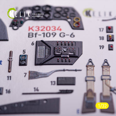 Kelik K3D32034 1:32 Messerschmitt Bf-109G-6