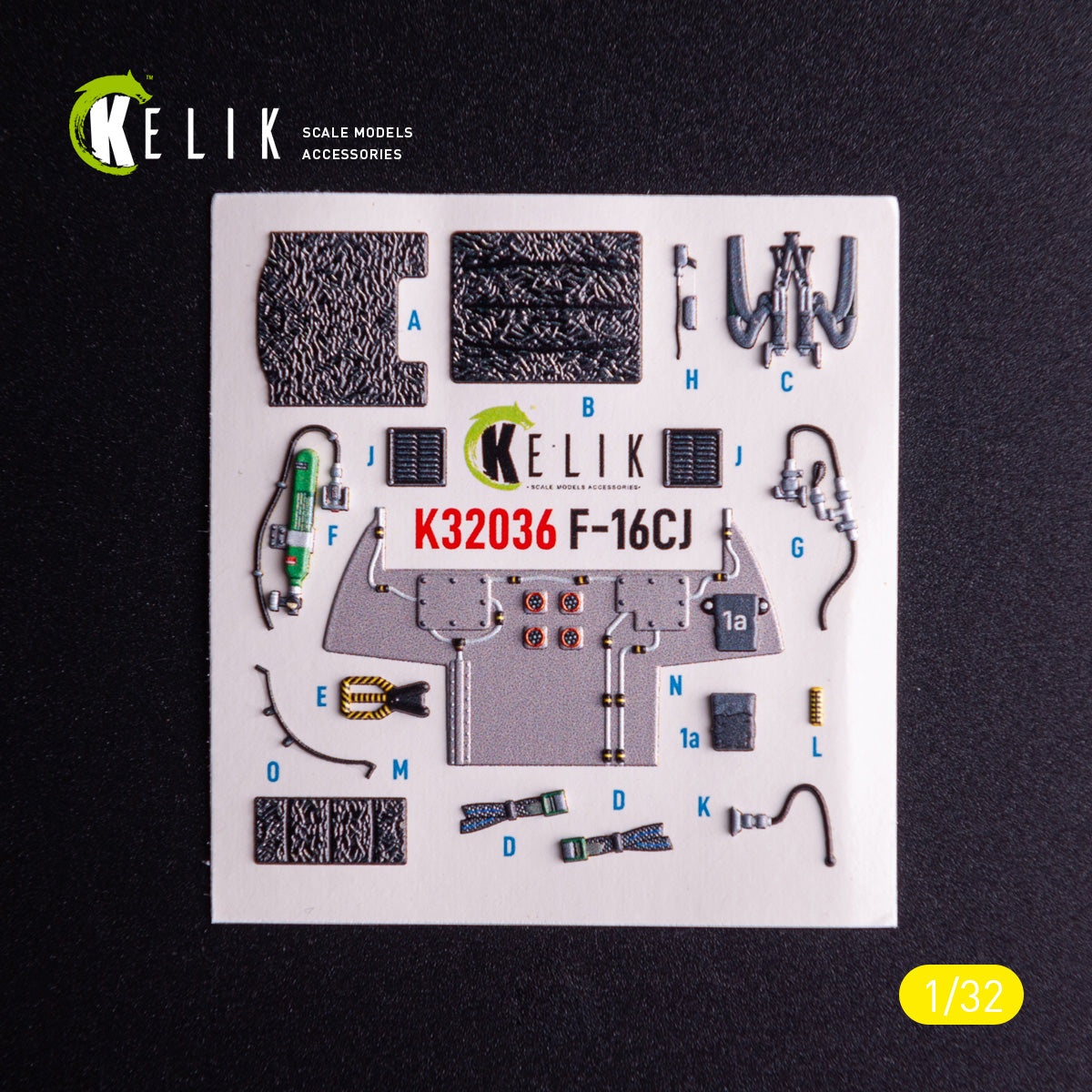 Kelik K3D32036 1:32 Lockheed-Martin F-16CJ Fighting Falcon