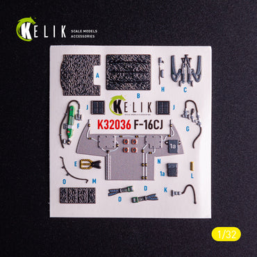 Kelik K3D32036 1:32 Lockheed-Martin F-16CJ Fighting Falcon