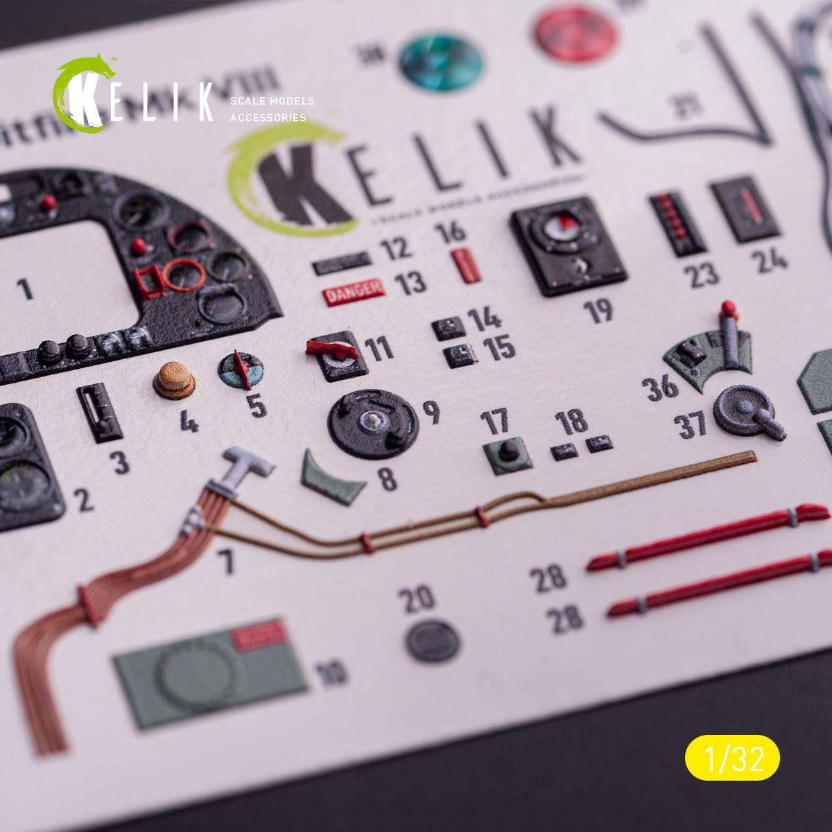 Kelik K3D32039 1:32 Supermarine Spitfire Mk.VIII