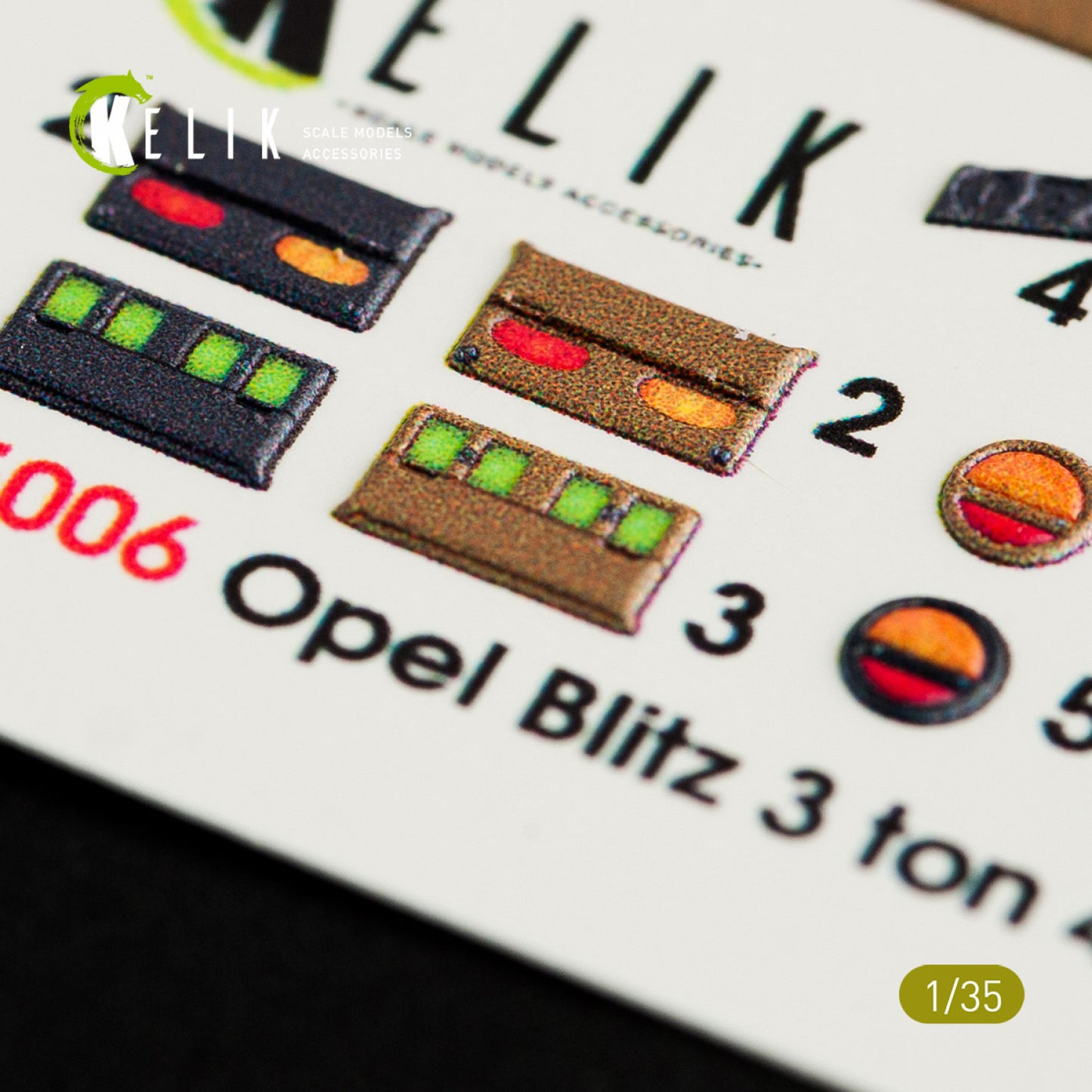Kelik K3D35006 1:35 Opel Blitz 3ton 4x2 Interior 3D-Decal