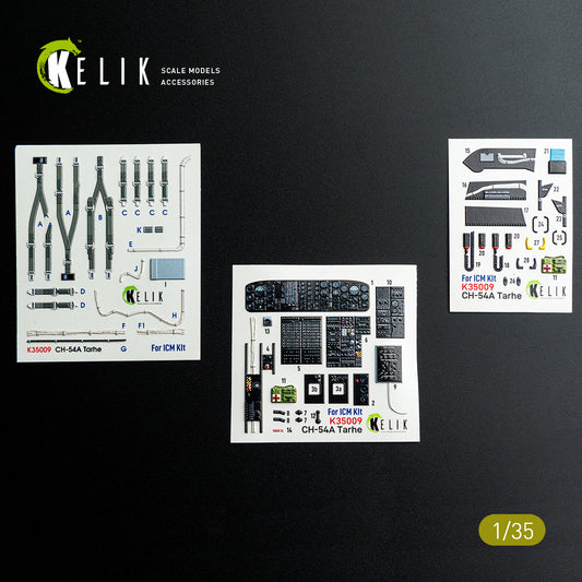 Kelik K3D35009 1:35 Sikorsky CH-54A "Tarhe" interior 3D