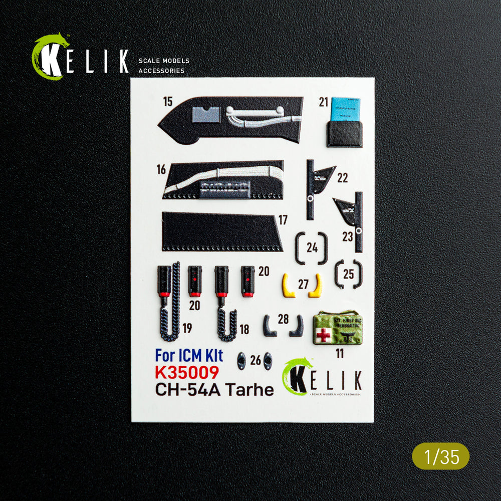 Kelik K3D35009 1:35 Sikorsky CH-54A "Tarhe" interior 3D
