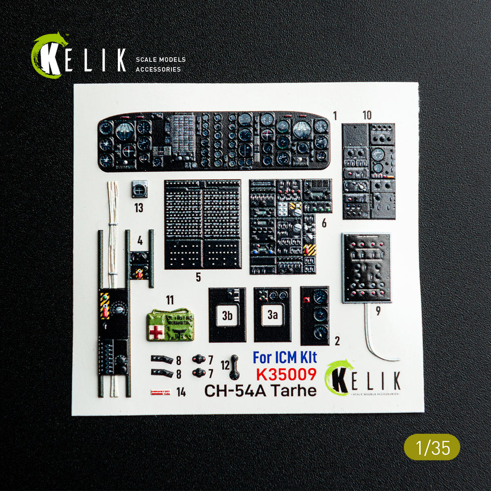 Kelik K3D35009 1:35 Sikorsky CH-54A "Tarhe" interior 3D