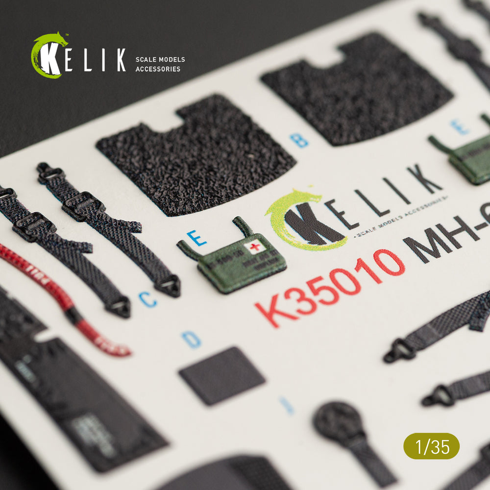 Kelik K3D35010 1:35 Sikorsky MH-60L Black Hawk interior