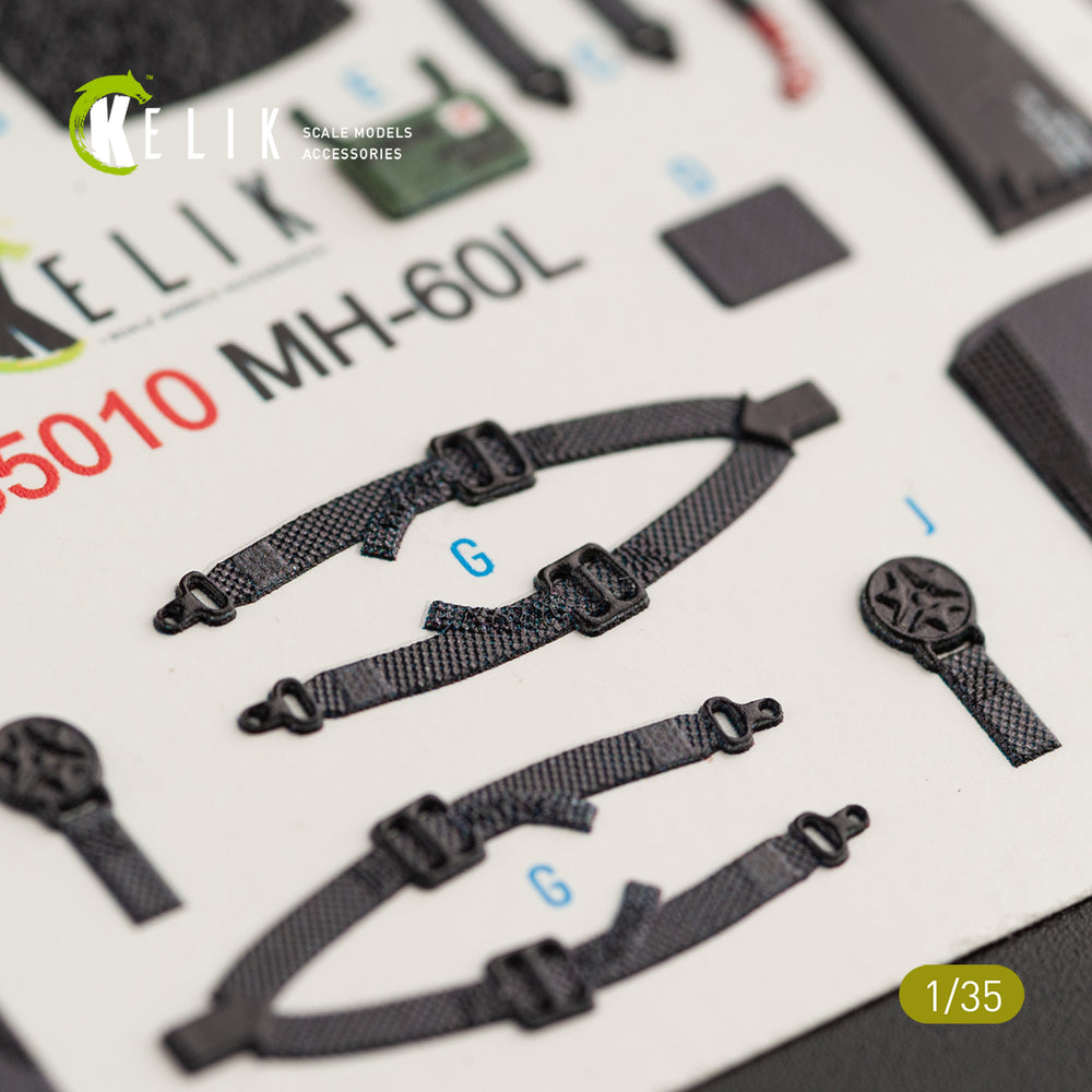 Kelik K3D35010 1:35 Sikorsky MH-60L Black Hawk interior