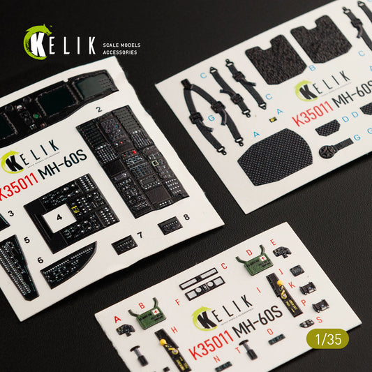 Kelik K3D35011 1:35 Sikorsky MH-60S Knight Hawk interior