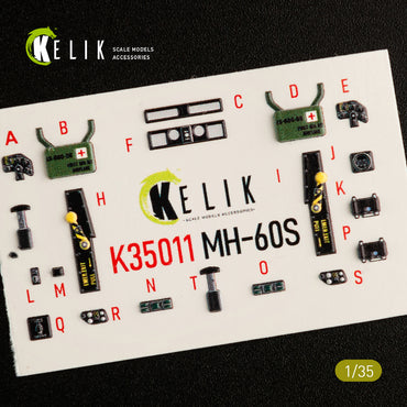 Kelik K3D35011 1:35 Sikorsky MH-60S Knight Hawk interior