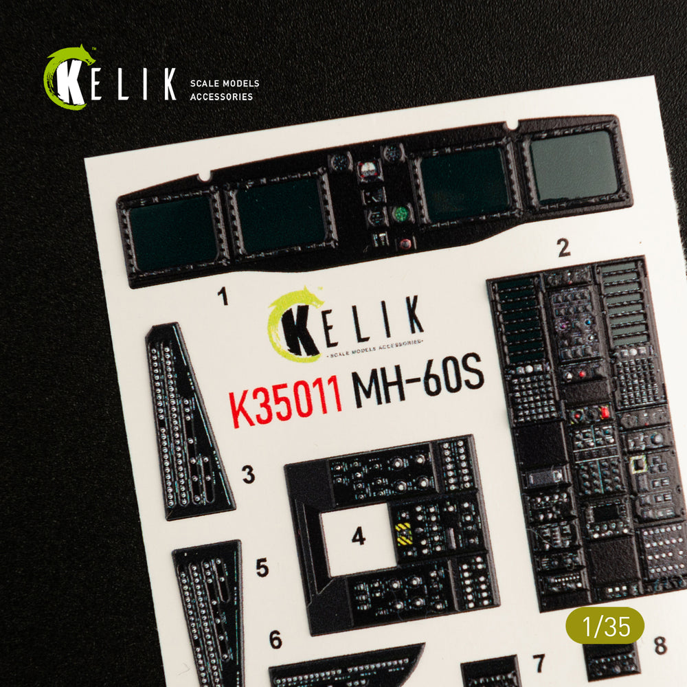 Kelik K3D35011 1:35 Sikorsky MH-60S Knight Hawk interior