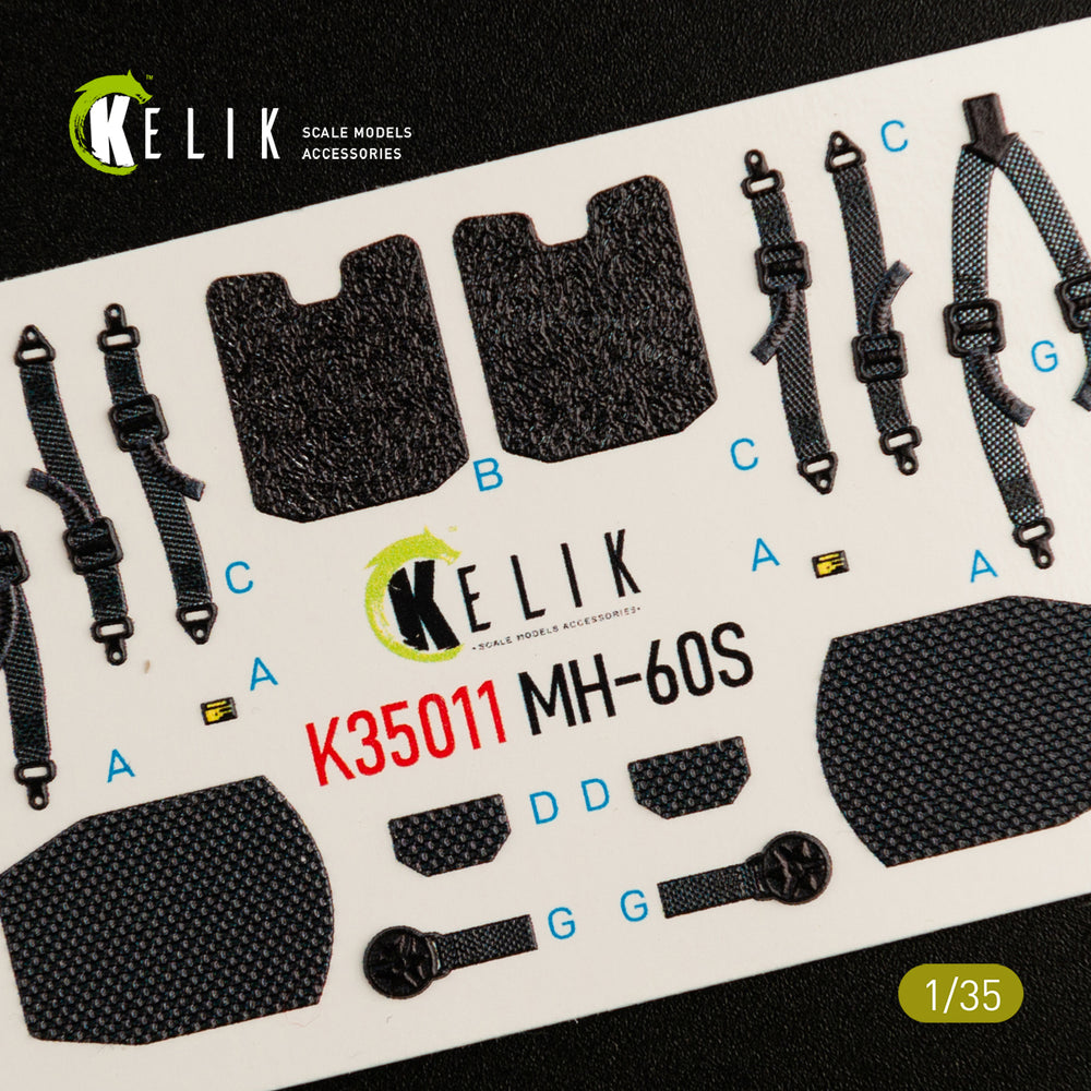 Kelik K3D35011 1:35 Sikorsky MH-60S Knight Hawk interior