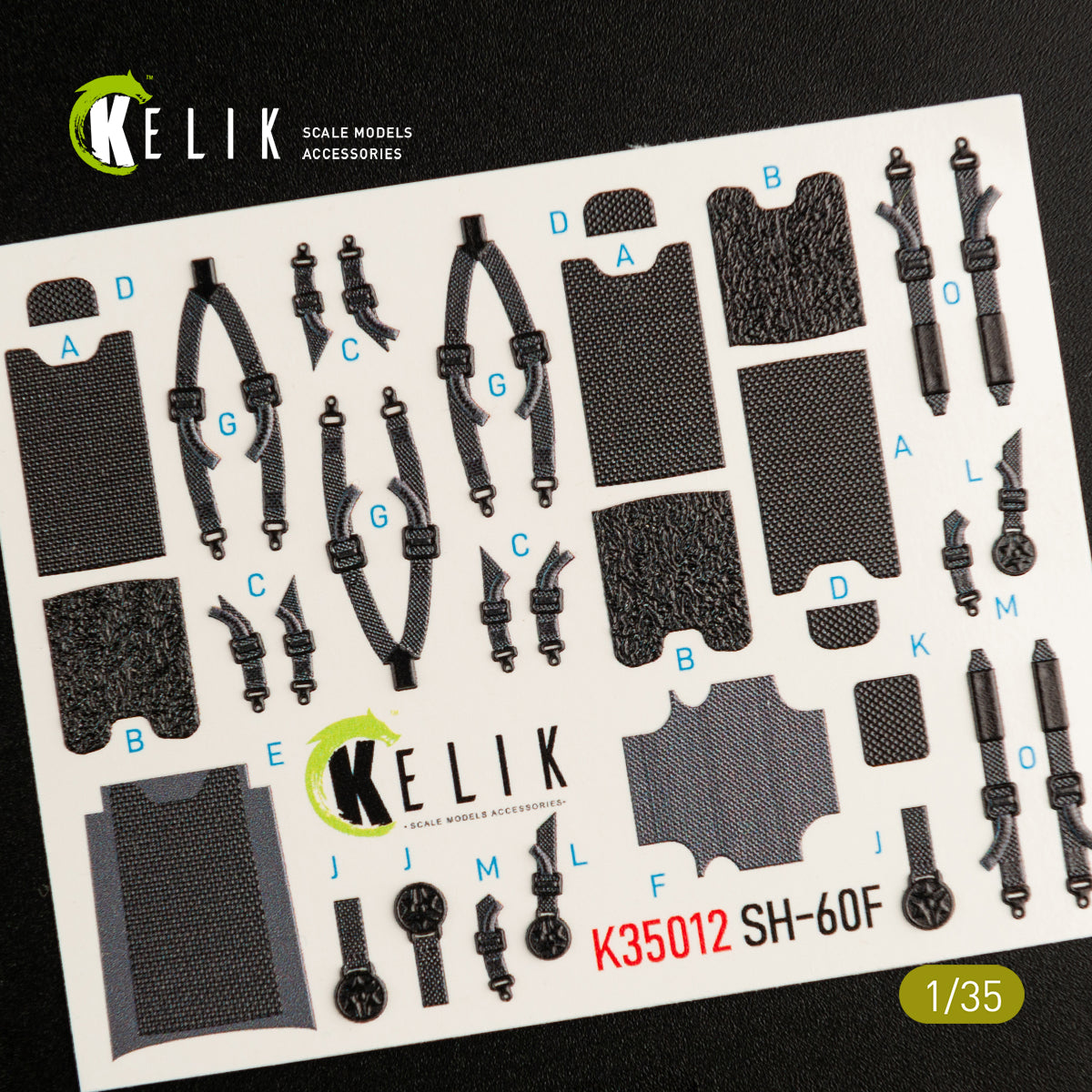Kelik K3D35012 1:35 Sikorsky SH-60F Ocean Hawk interior
