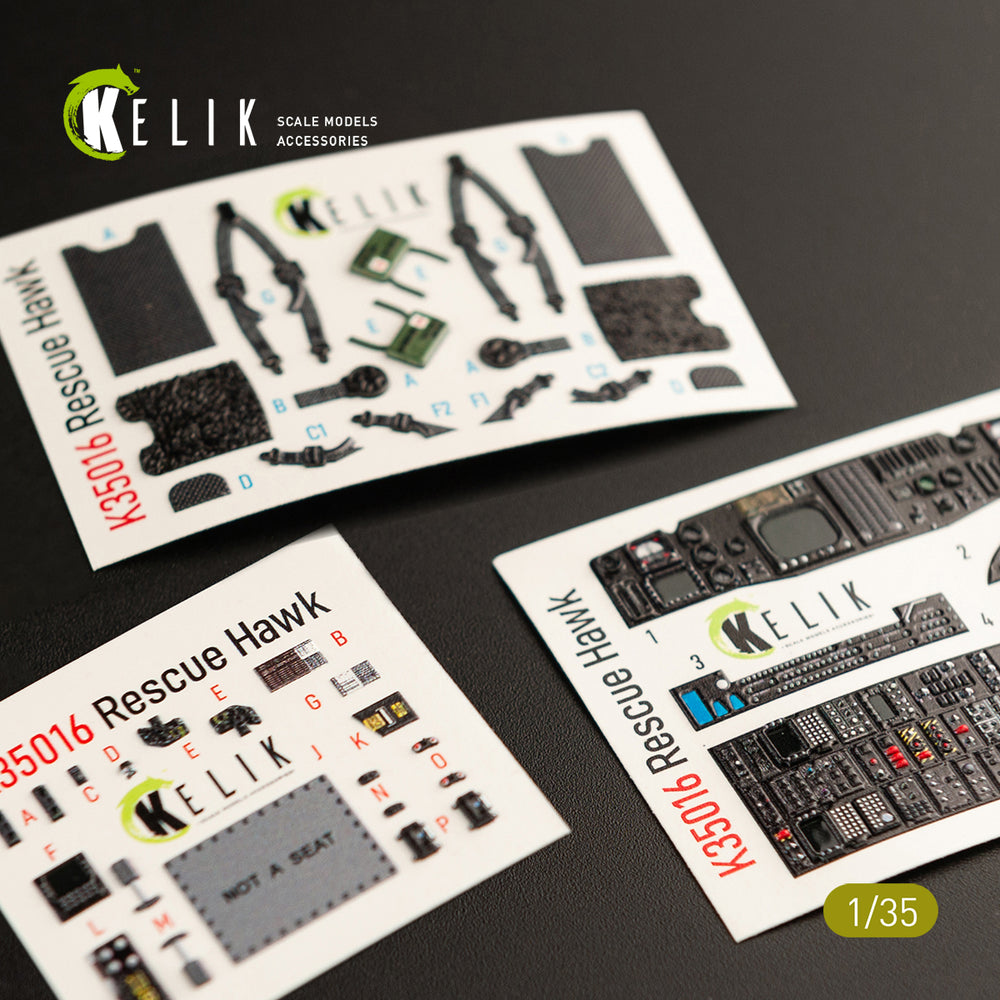 Kelik K3D35016 1:35 Sikorsky HH-60H Rescue Hawk interior