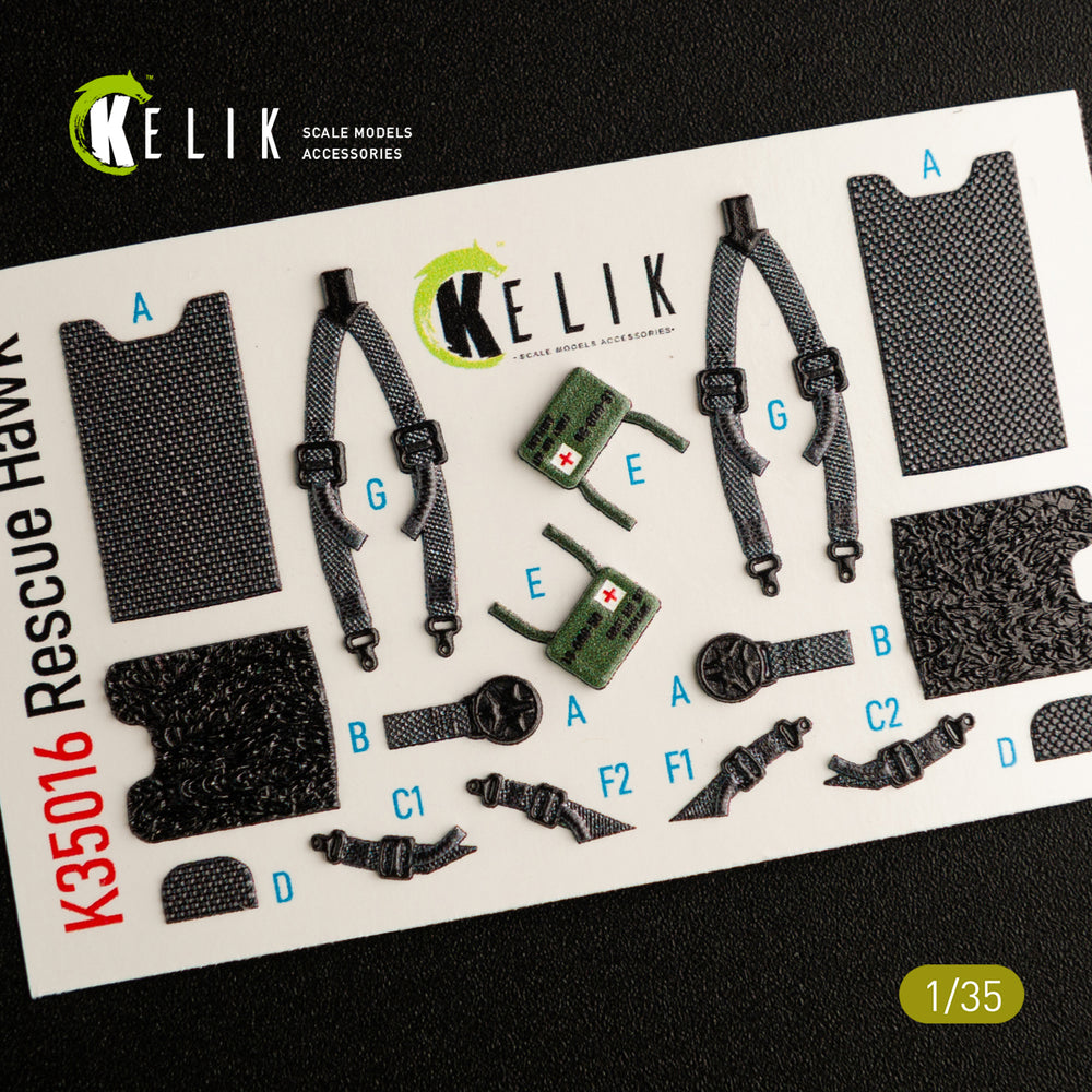 Kelik K3D35016 1:35 Sikorsky HH-60H Rescue Hawk interior