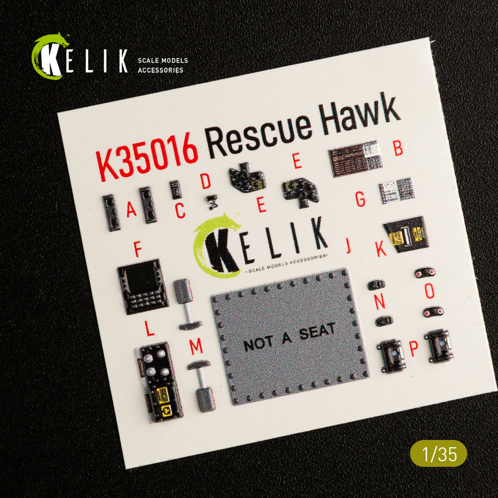 Kelik K3D35016 1:35 Sikorsky HH-60H Rescue Hawk interior