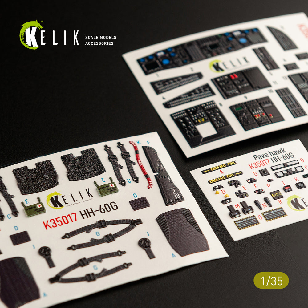 Kelik K3D35017 1:35 Sikorsky HH-60G Pave Hawk interior