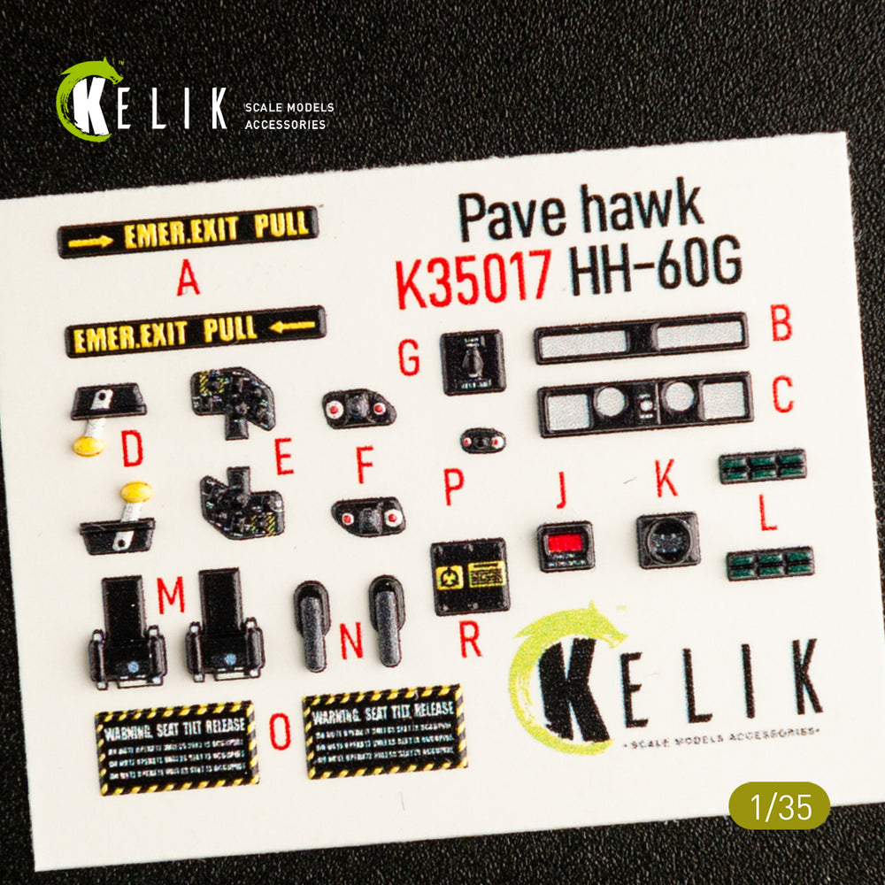 Kelik K3D35017 1:35 Sikorsky HH-60G Pave Hawk interior