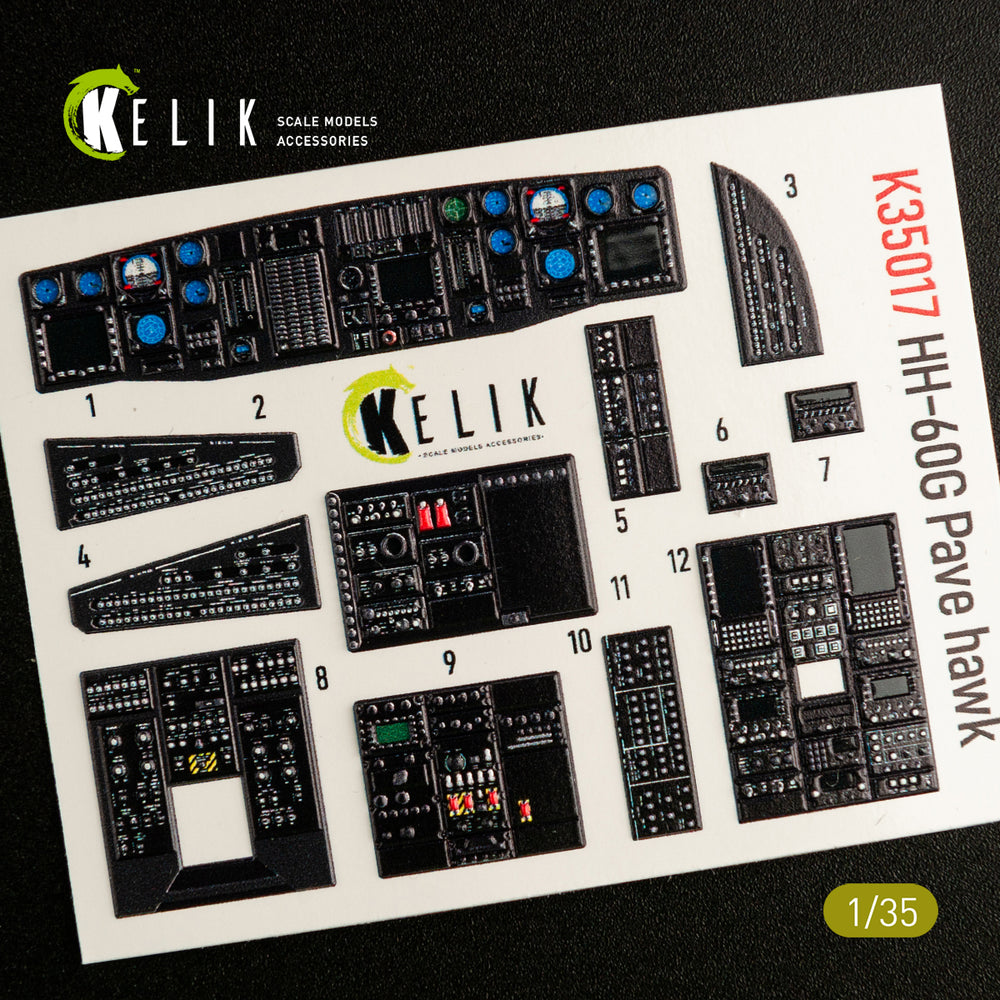 Kelik K3D35017 1:35 Sikorsky HH-60G Pave Hawk interior