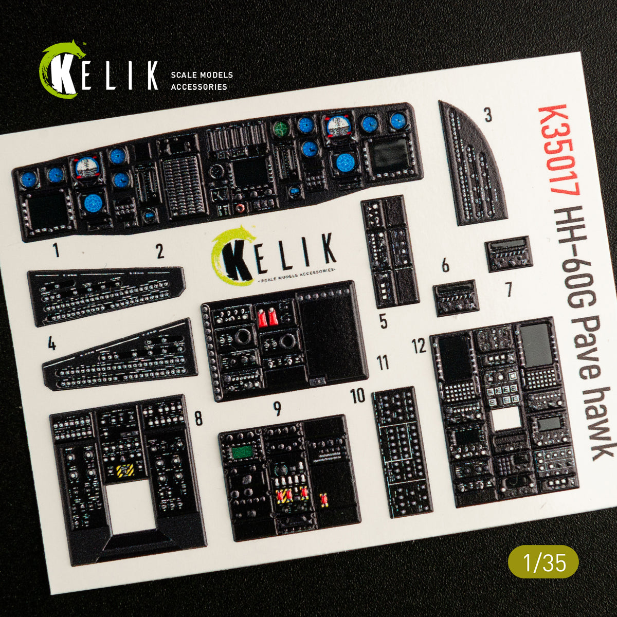 Kelik K3D35017 1:35 Sikorsky HH-60G Pave Hawk interior