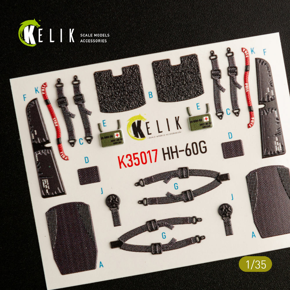 Kelik K3D35017 1:35 Sikorsky HH-60G Pave Hawk interior