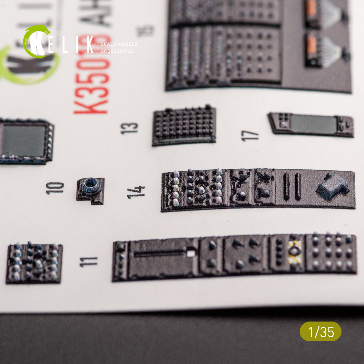 Kelik K3D35018 1:35 Bell/Boeing AH-64D Apache interior