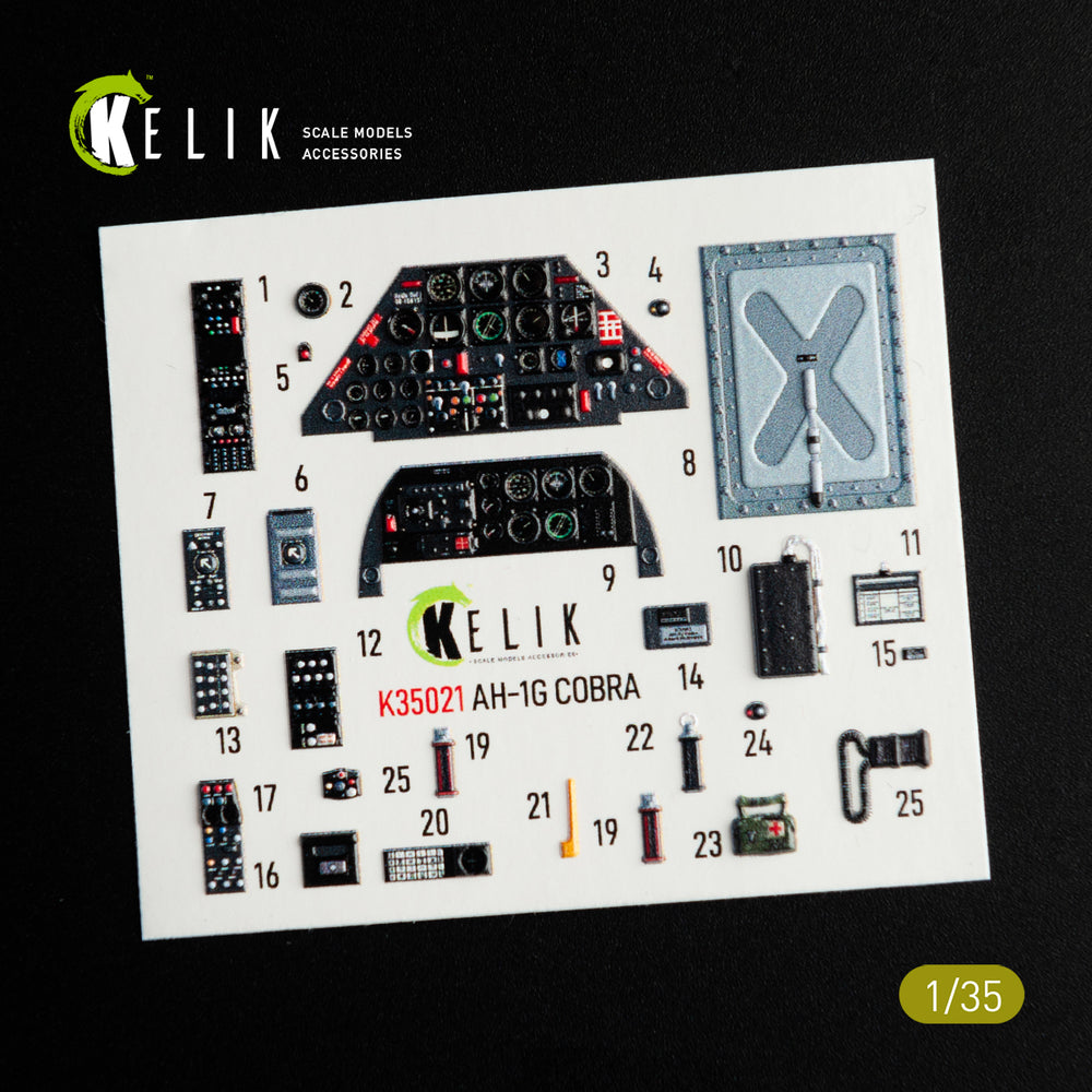 Kelik K3D35021 1:35 Bell AH-1G "Cobra" interior