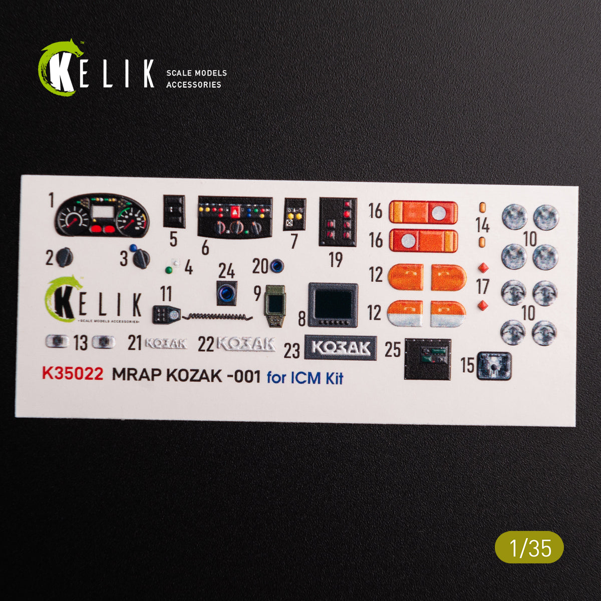 Kelik K3D35022 1:35 Kozak-001 Ukrainian MRAP