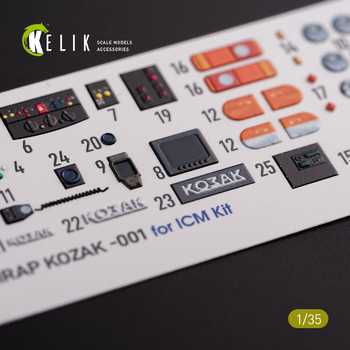 Kelik K3D35022 1:35 Kozak-001 Ukrainian MRAP