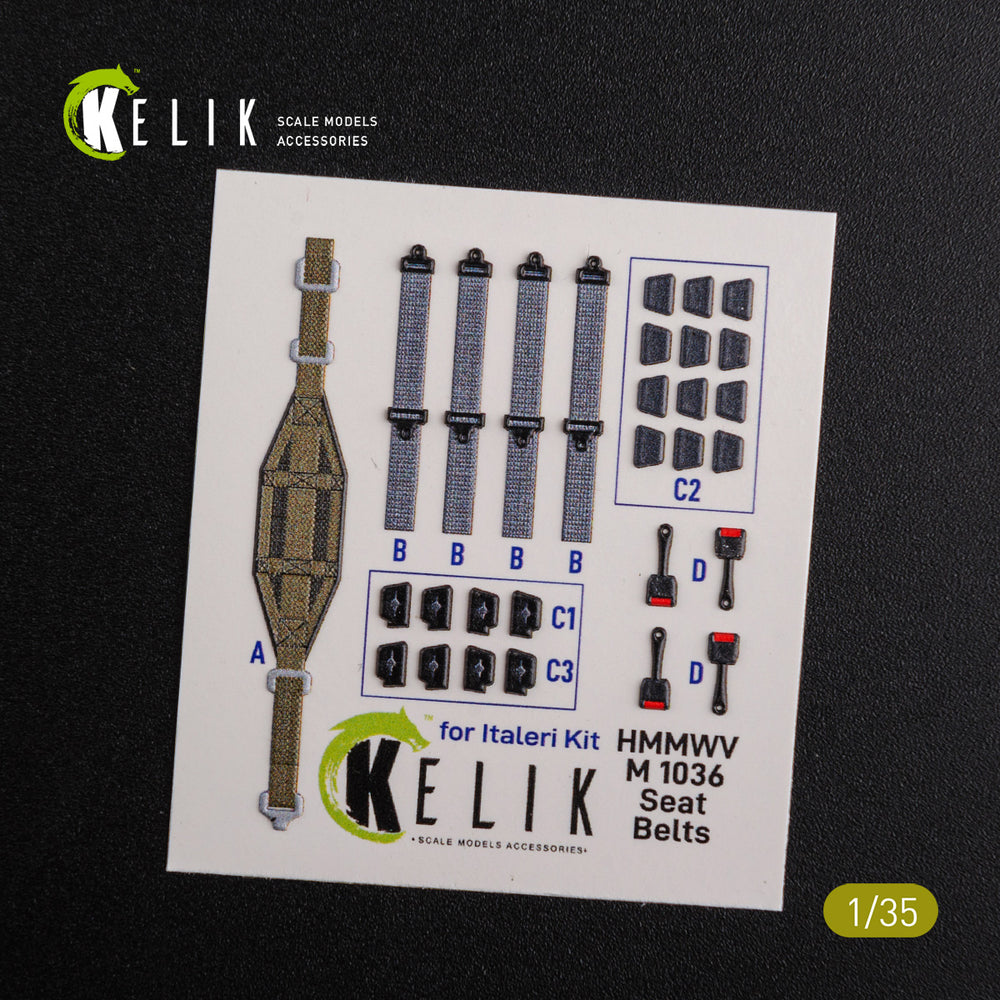 Kelik K3D35024 1:35 "HUMVEE" HMMWV M1036 TOW Desert version Interior 3D Decal