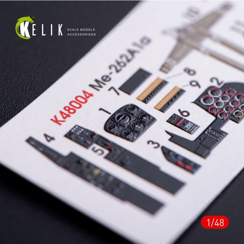 Kelik K3D48004 1:48 Messerschmitt Me-262A-1 interior