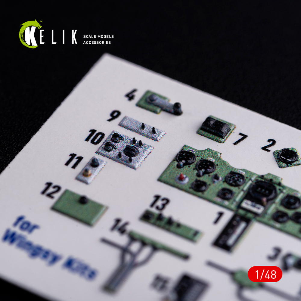 Kelik K3D48005 1:48 Mitsubishi A5M2B Claude interior