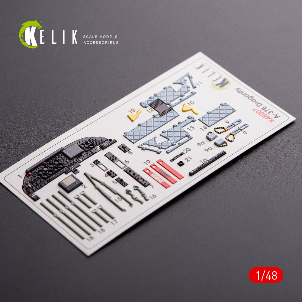Kelik K3D48007 1:48 Cessna A-37B Dragon Fly interior