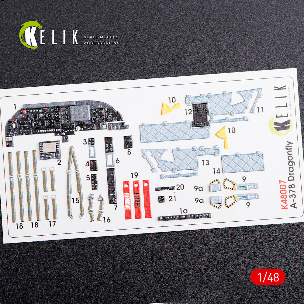 Kelik K3D48007 1:48 Cessna A-37B Dragon Fly interior