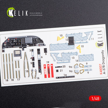 Kelik K3D48007 1:48 Cessna A-37B Dragon Fly interior
