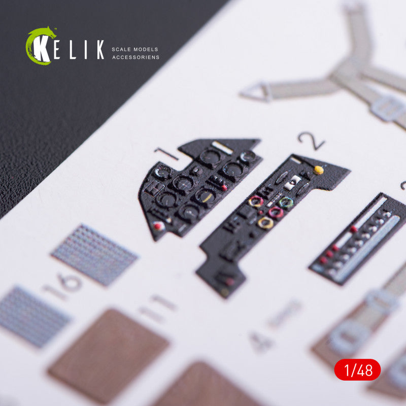 Kelik K3D48009 1:48 Messerschmitt Bf-109E interior