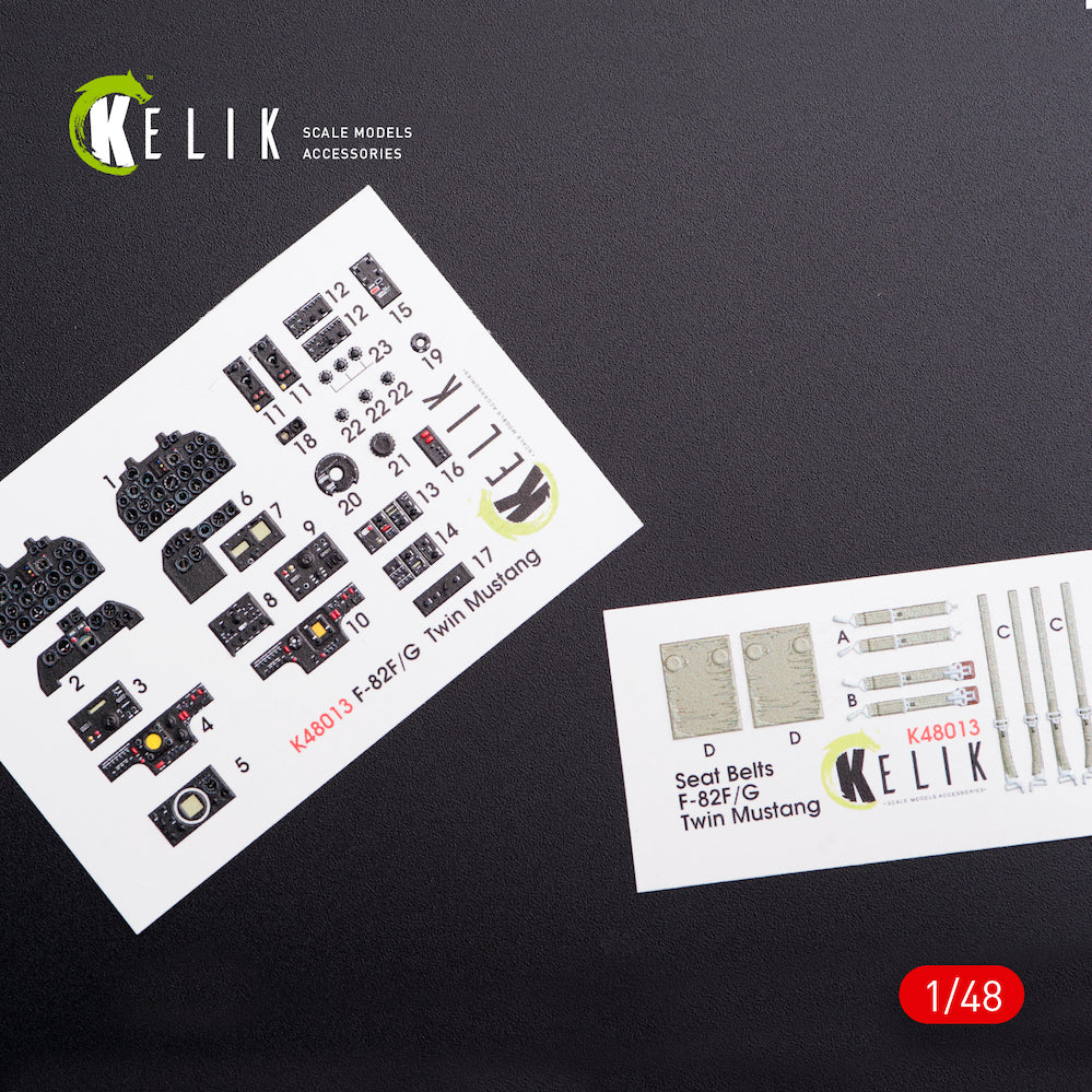 Kelik K3D48013 1:48 Noth-American F-82F/F-82G) 'Twin Mustang' interior
