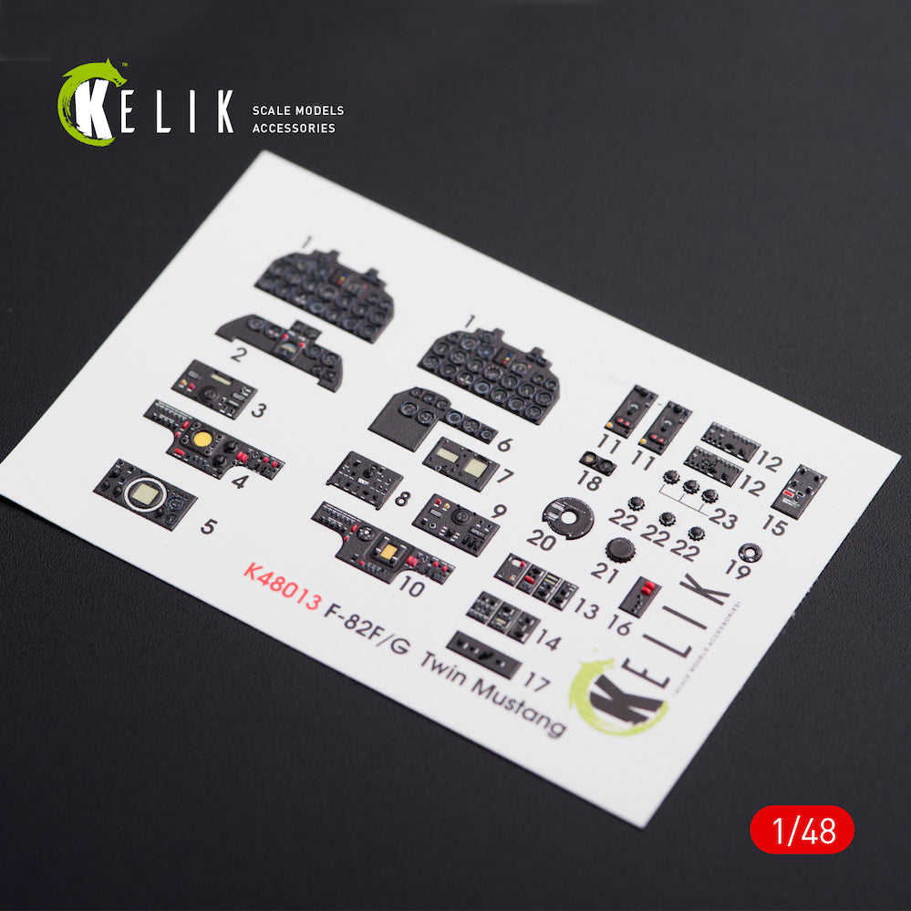Kelik K3D48013 1:48 Noth-American F-82F/F-82G) 'Twin Mustang' interior