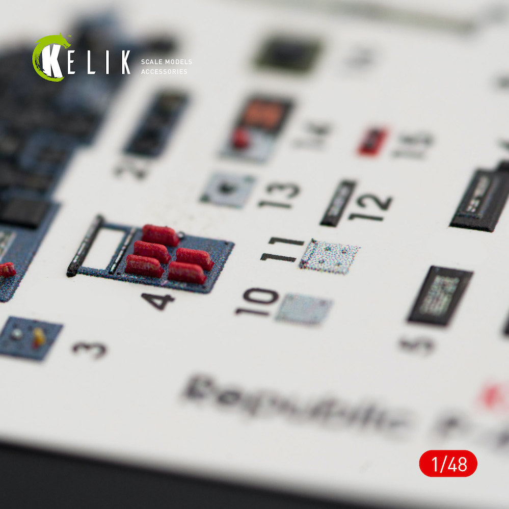 Kelik K3D48014 1:48 Republic P-47M Thunderbolt interior