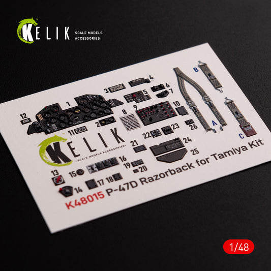 Kelik K3D48015 1:48 Republic P-47D Thunderbolt "Razorback" interior