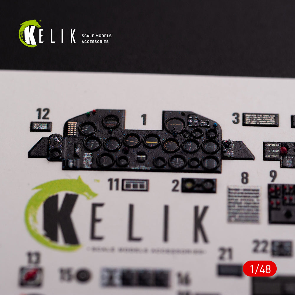 Kelik K3D48015 1:48 Republic P-47D Thunderbolt "Razorback" interior