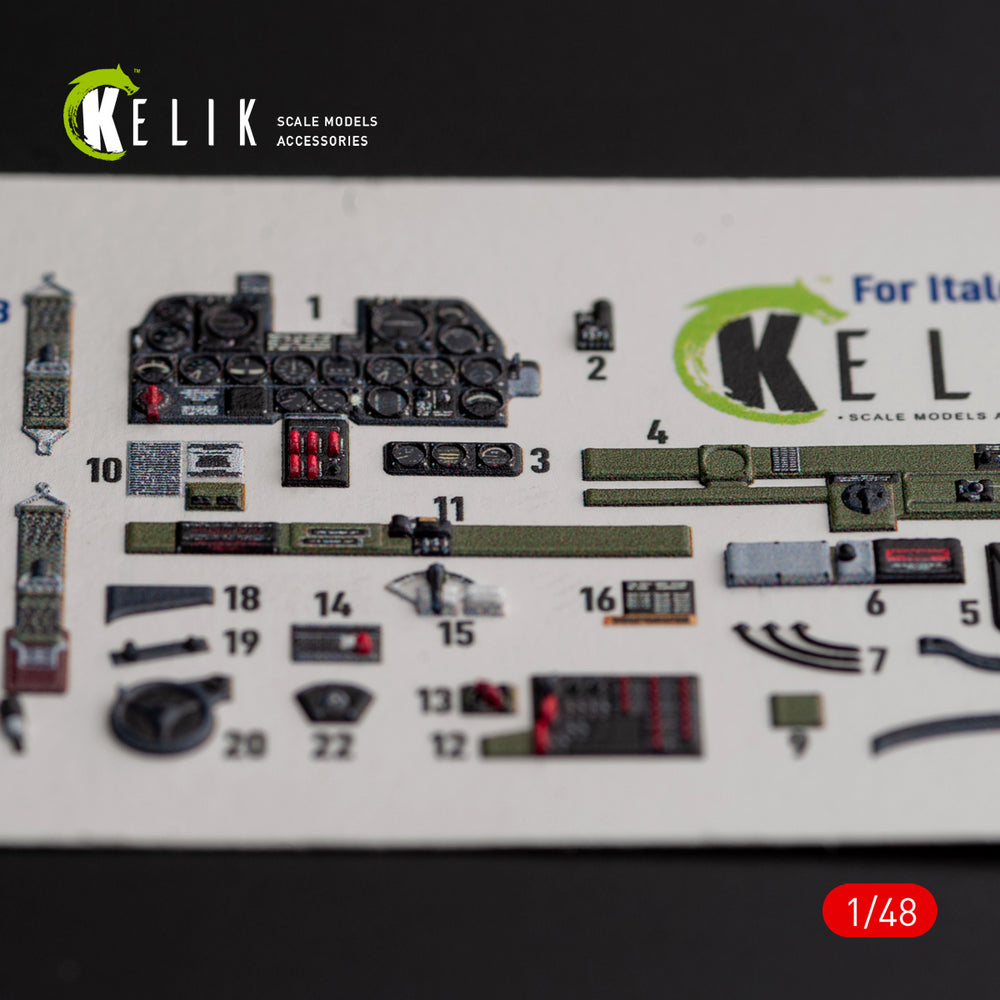 Kelik K3D48016 1:48 Republic P-47D "Thunderbolt" interior 3D-decals