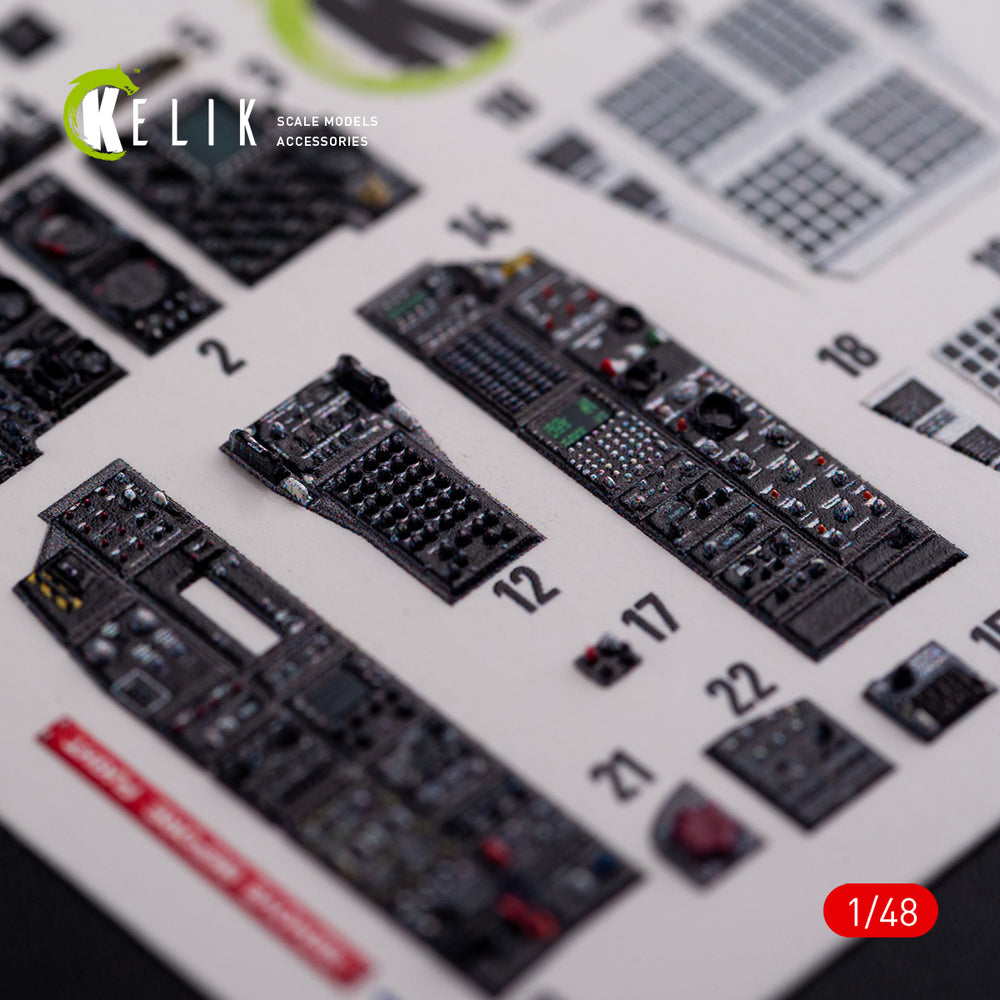 Kelik K3D48017 1:48 Fairchild A-10C Thunderbolt interior