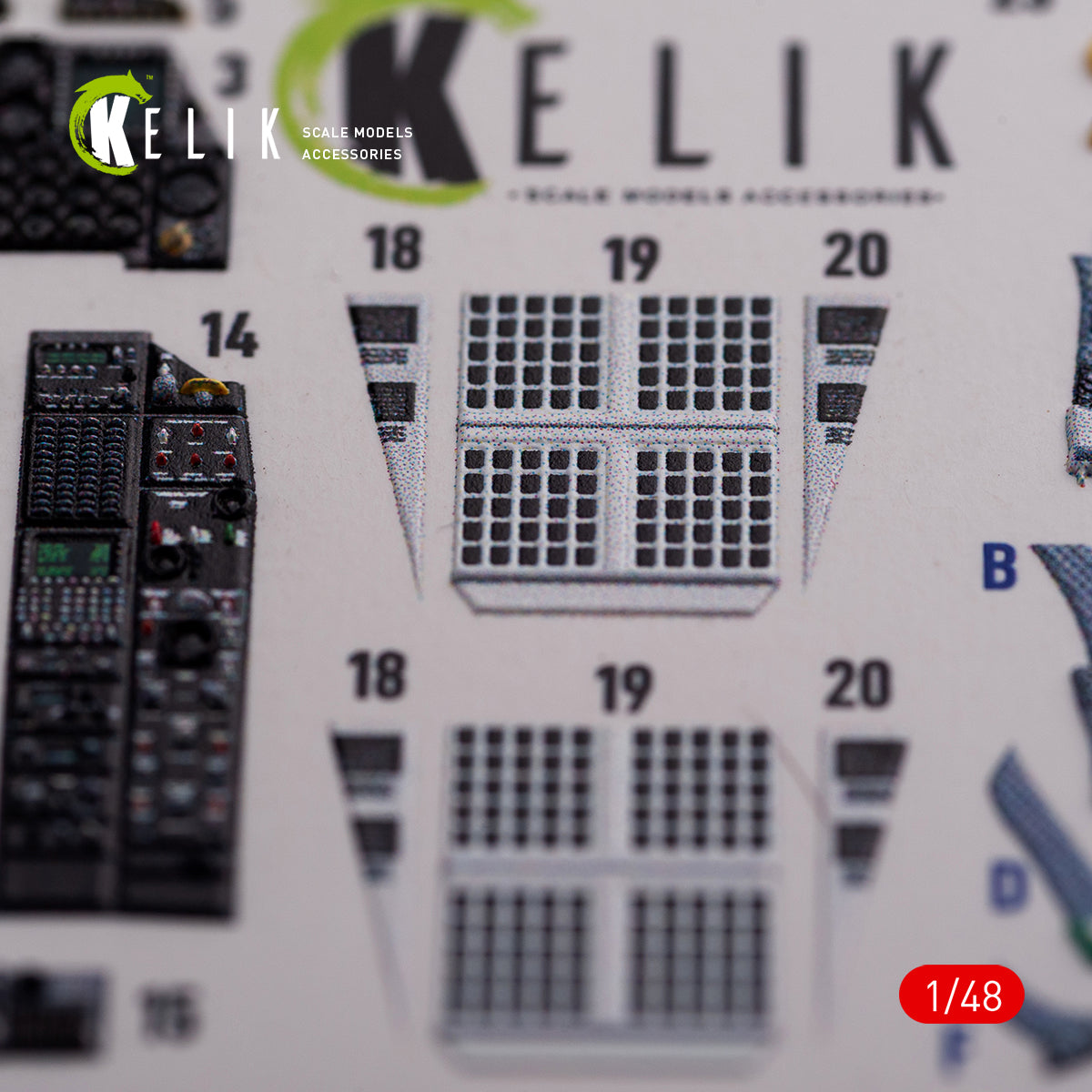 Kelik K3D48017 1:48 Fairchild A-10C Thunderbolt interior
